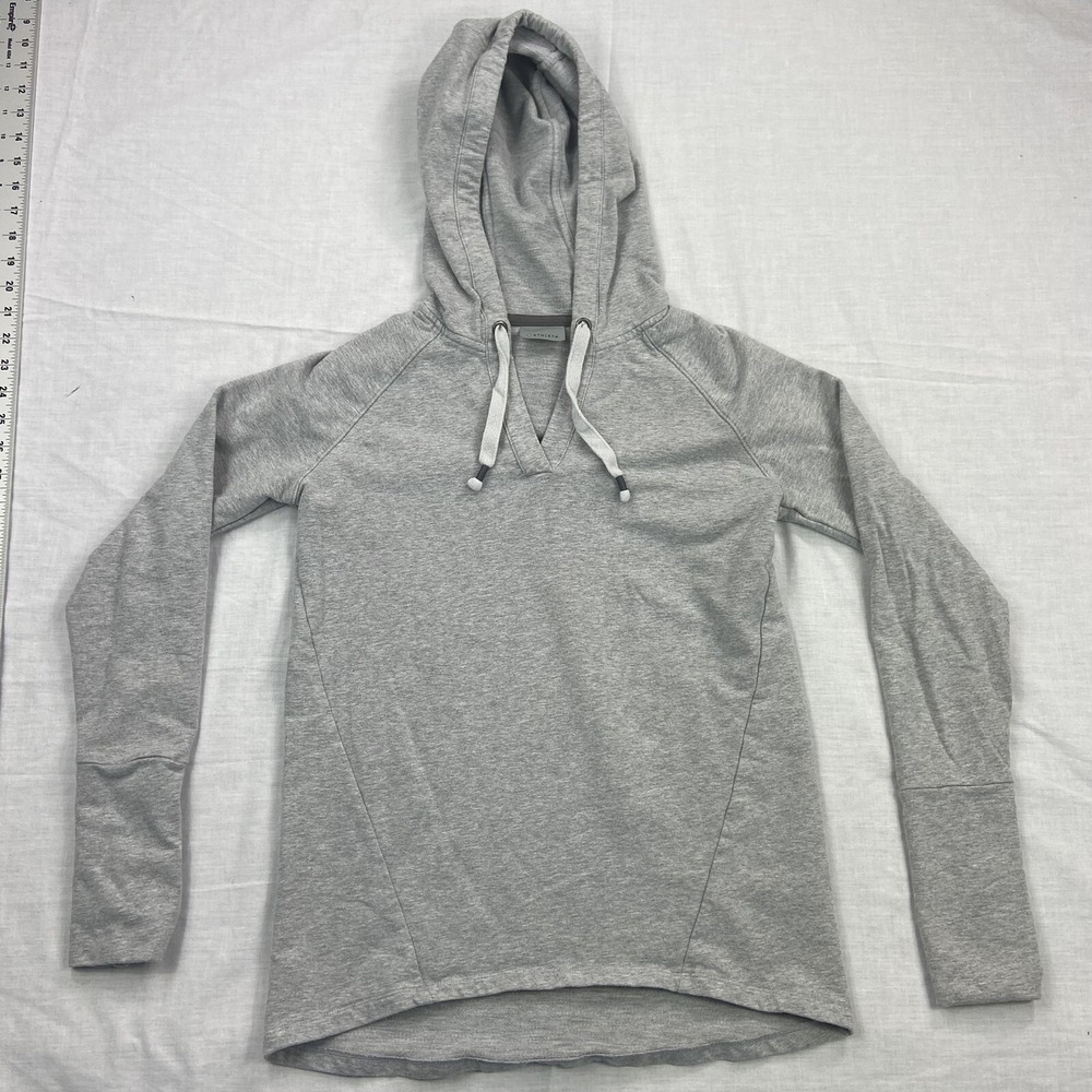 Womens XS Athleta Idyllwild Hoodie Heather‎ Gray Pullover